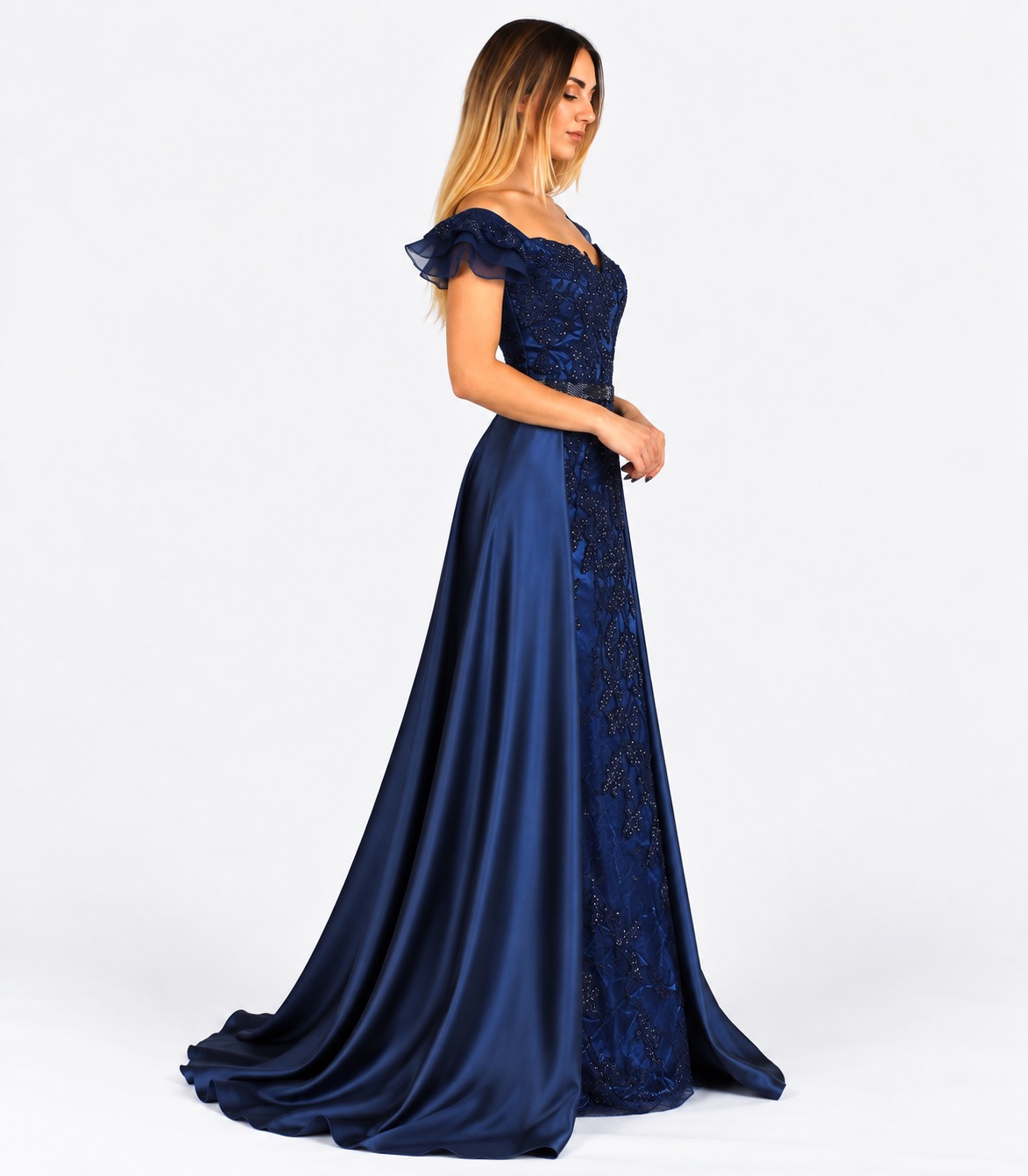 Abito lungo blu - Baci Stellari - immagine 2