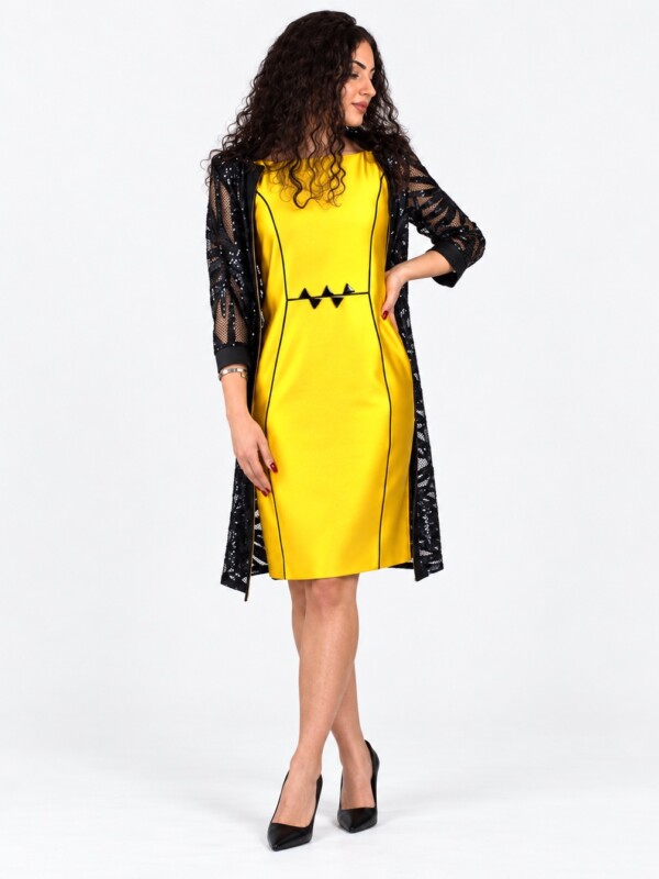Completo nero/giallo - Elizabeth Moda