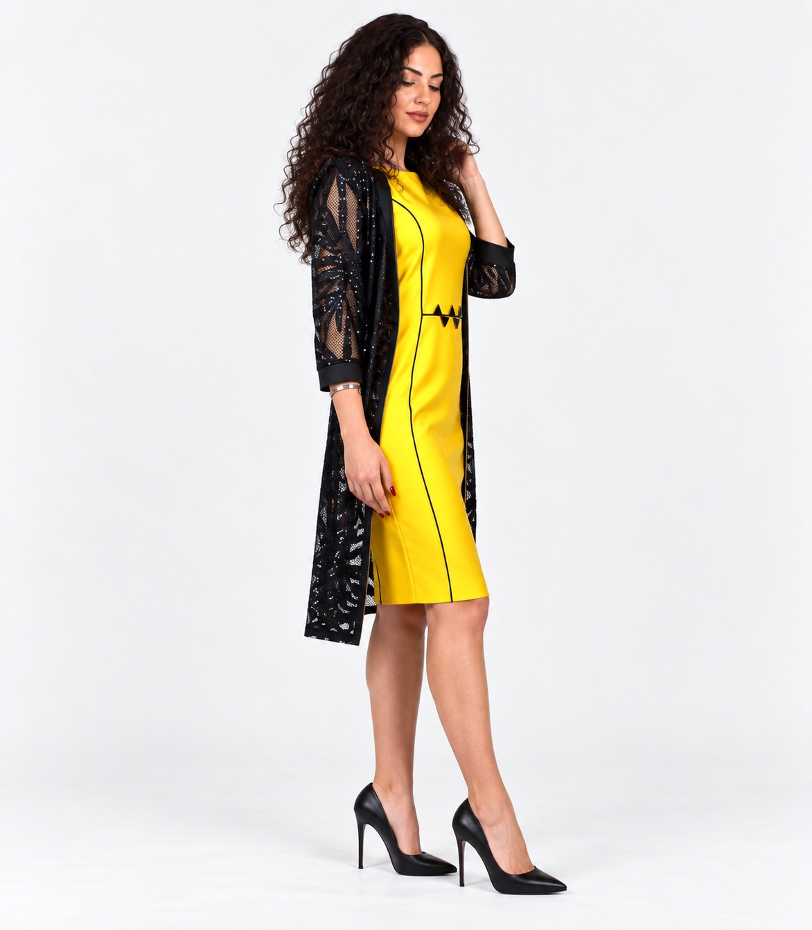 Completo nero/giallo - Elizabeth Moda - immagine 2