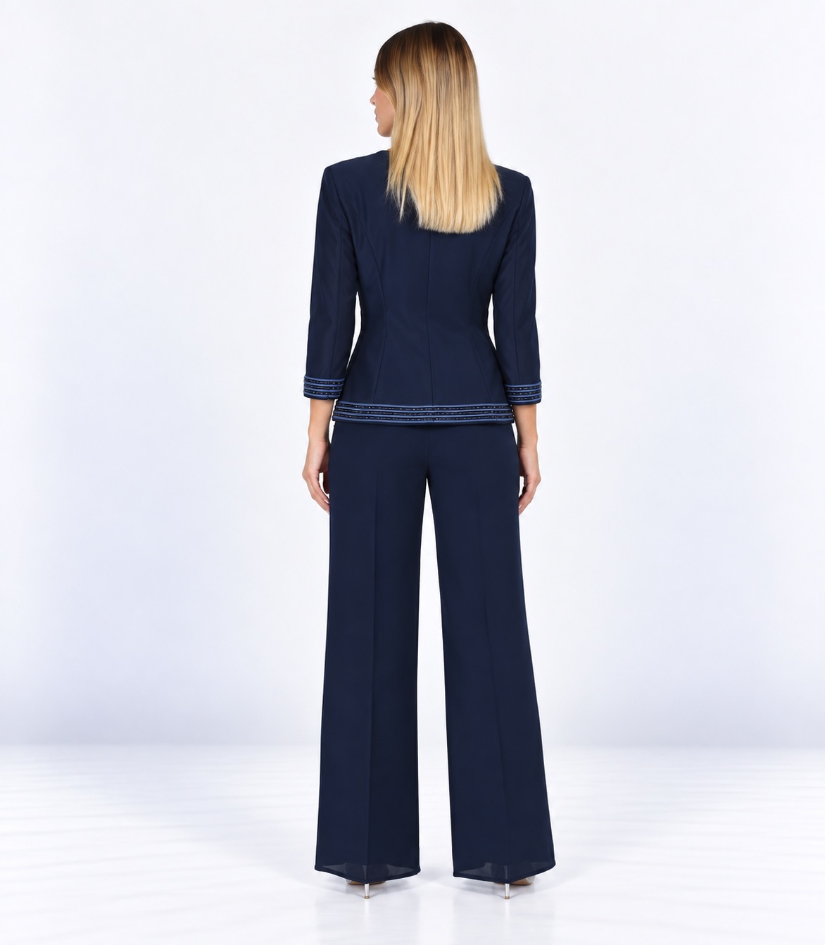 Tailleur blu - Elizabeth Moda - immagine 3