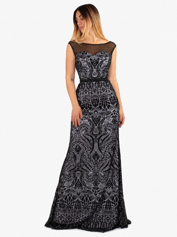 Abito lungo nero - Elizabeth Moda