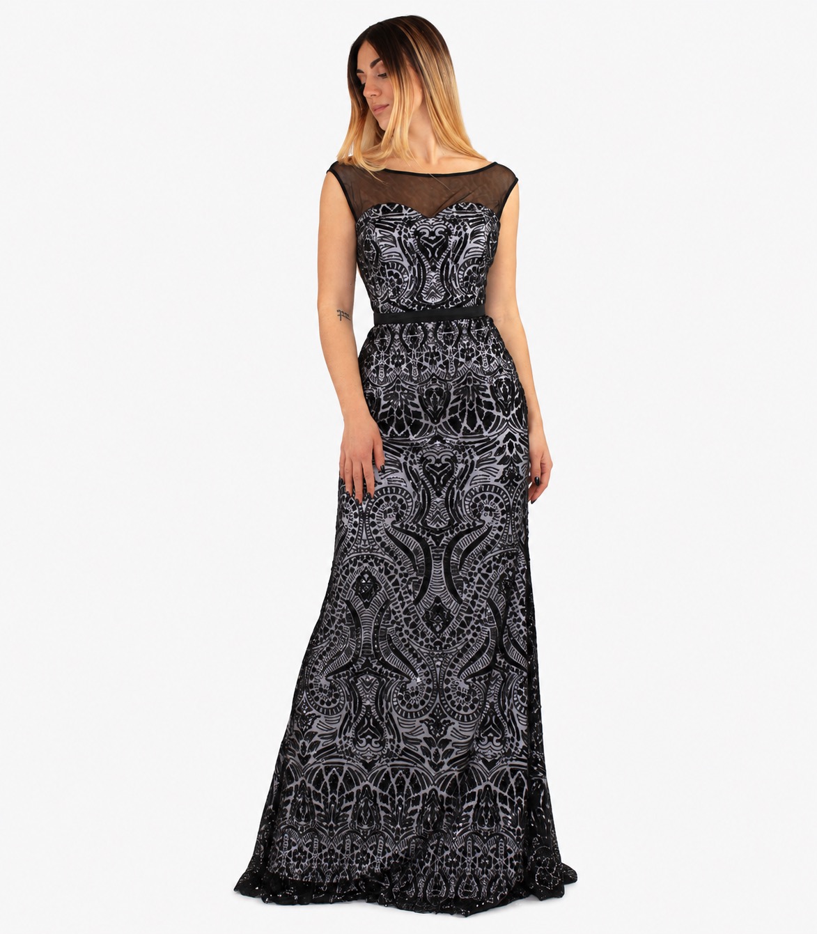 Abito lungo nero - Elizabeth Moda