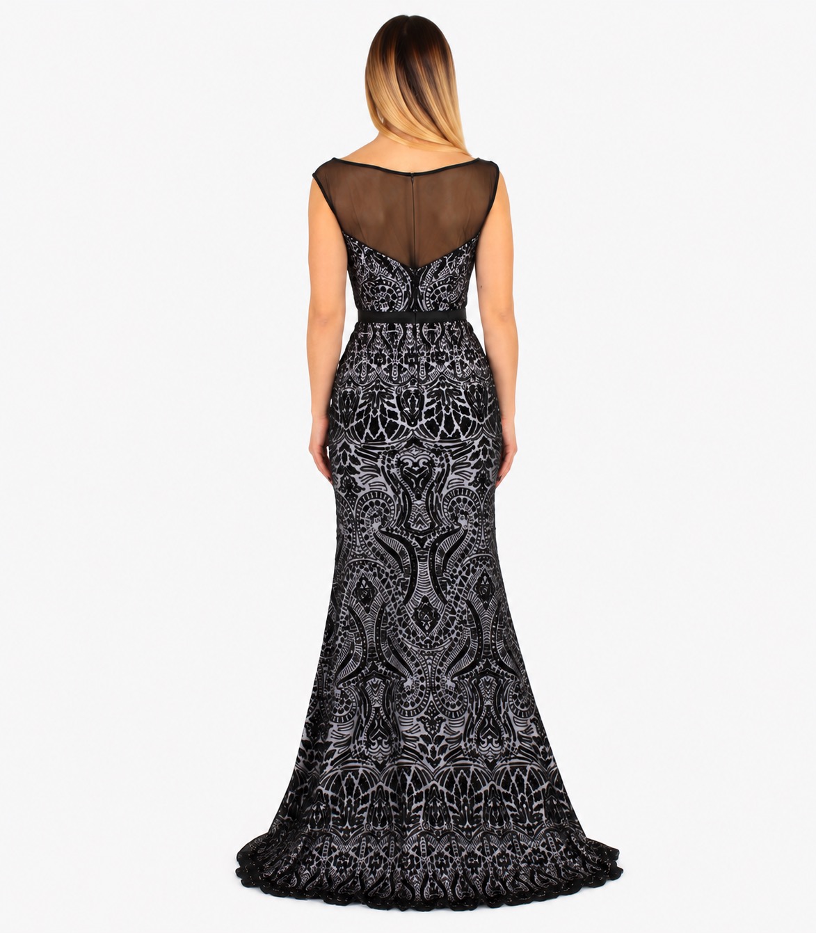 Abito lungo nero - Elizabeth Moda - immagine 3
