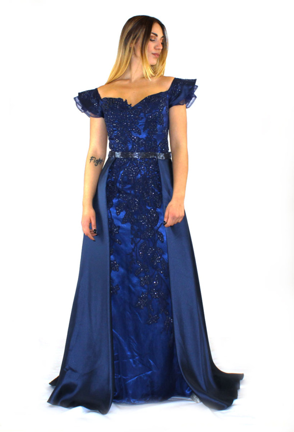 Abito lungo blu - Baci Stellari - Collezione Cerimonia