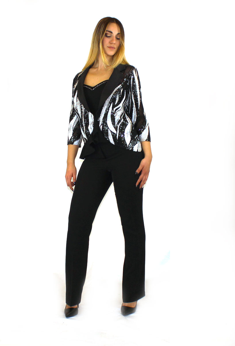 Tailleur nero - Paola Forti - Collezione Cerimonia Elegante