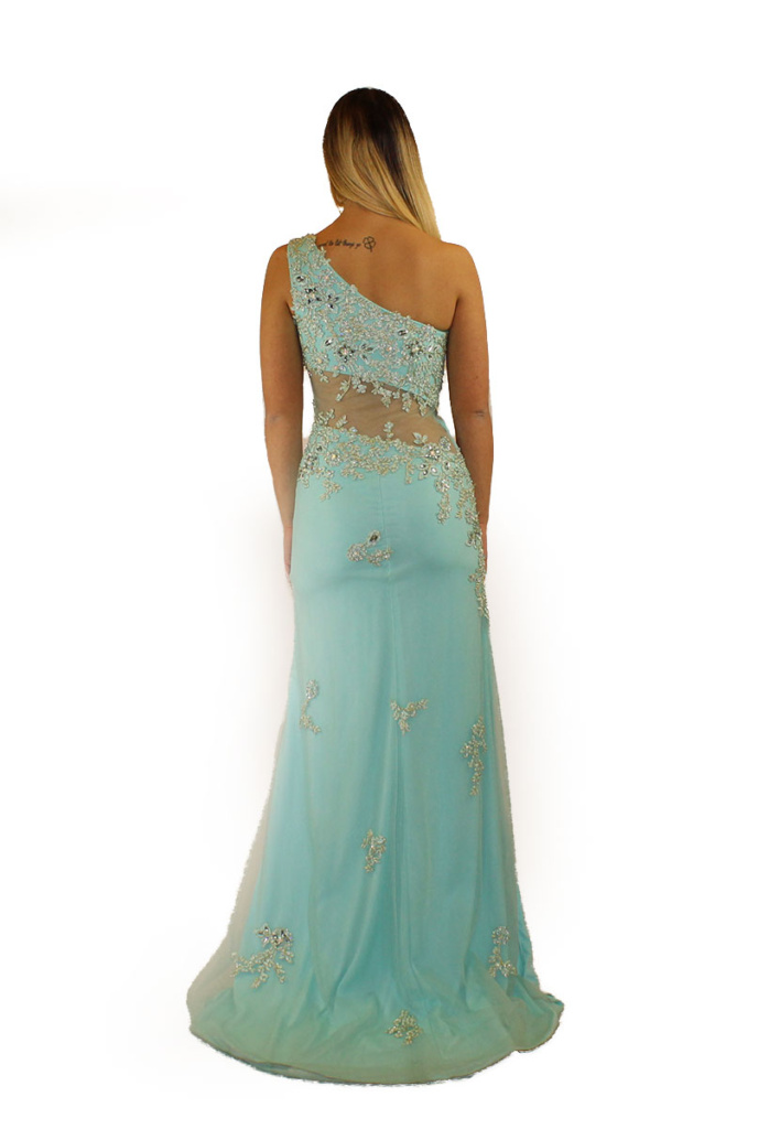 Abito Da Sposa Bianco E Verde Tiffany