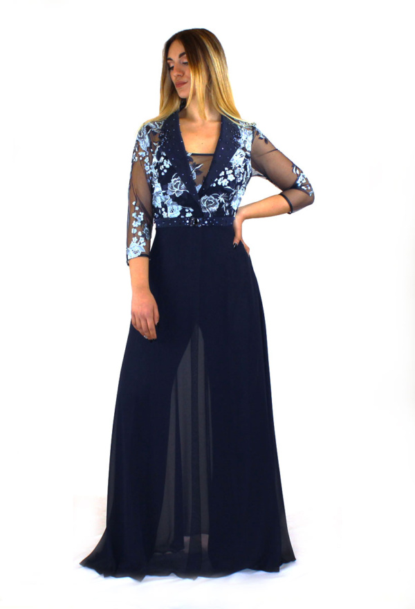 Tuta blu - Paola Forti - Collezione Cerimonia Elegante