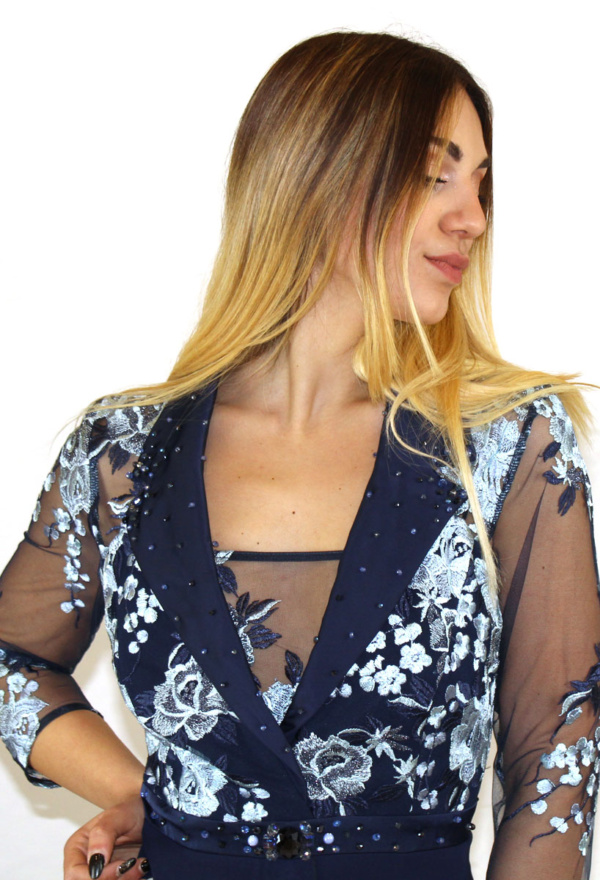 Tuta blu - Paola Forti - Collezione Cerimonia Elegante