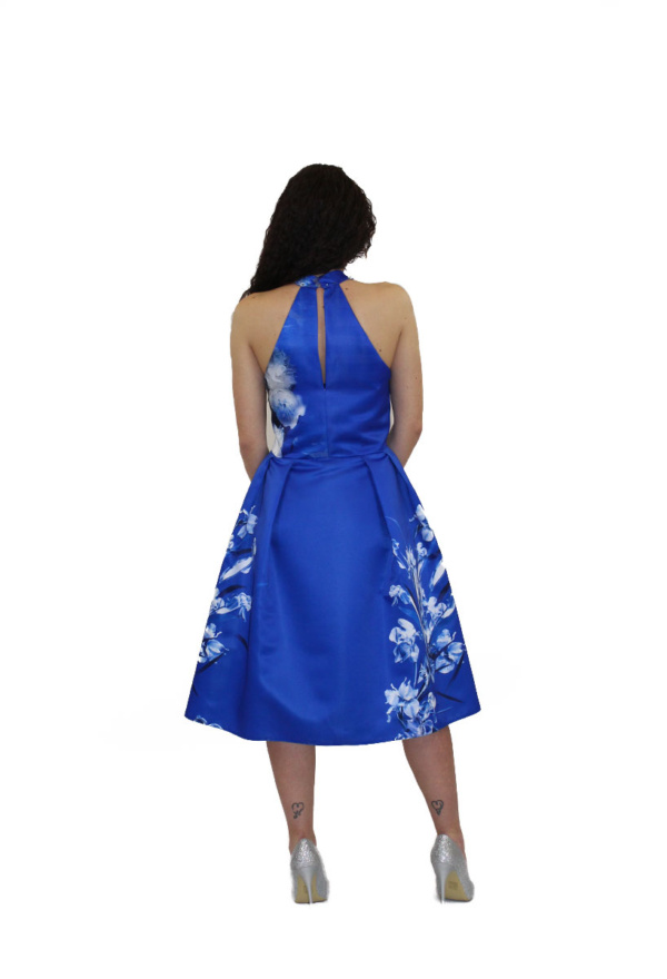 Abito corto blu - Ludovica Hassler - Collezione Cerimonia