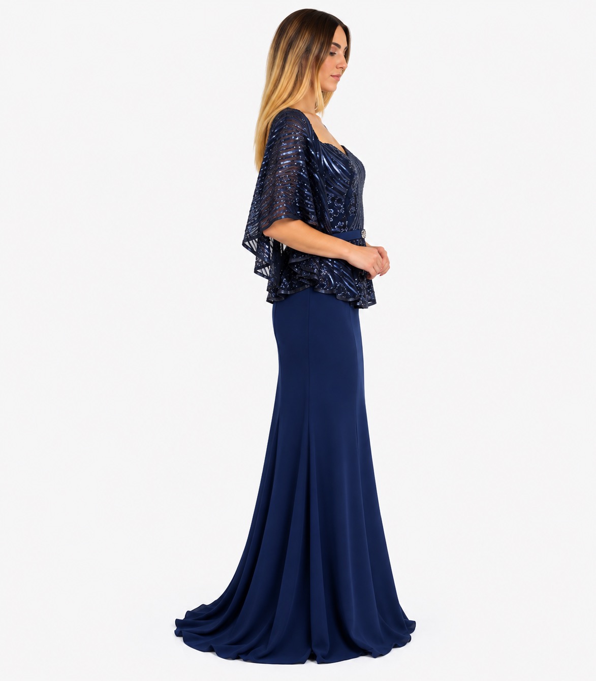 Abito lungo blu - Mery.lò - immagine 2