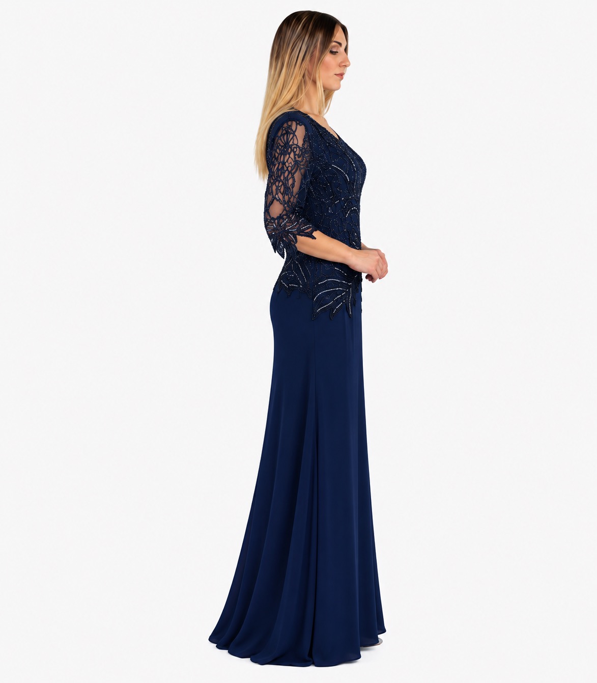 Abito lungo blu - Mery.lò - immagine 2