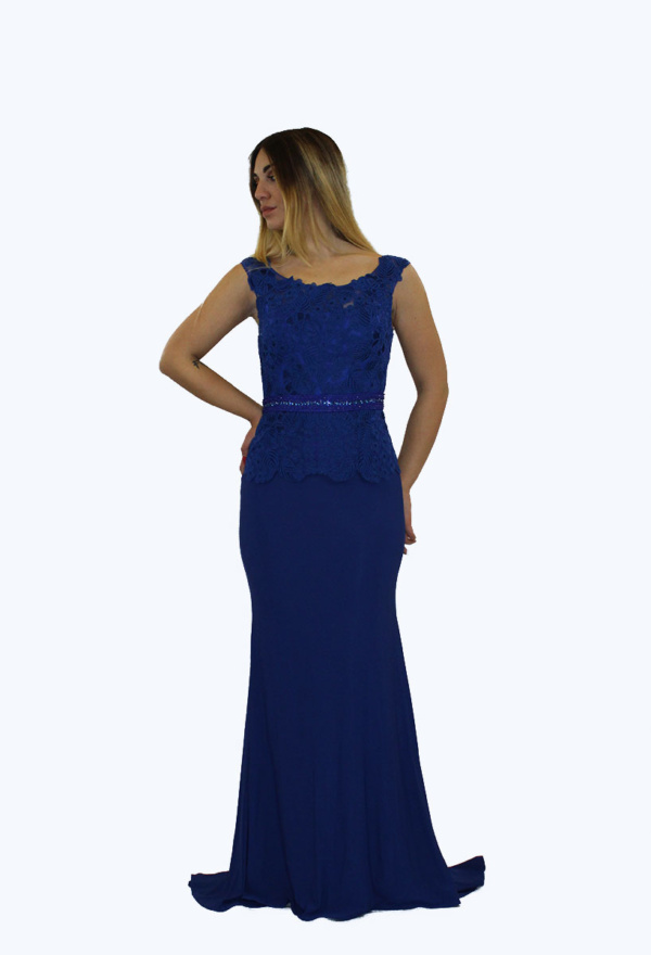 Abito lungo blu - MariaGrazia - Collezione Cerimonia