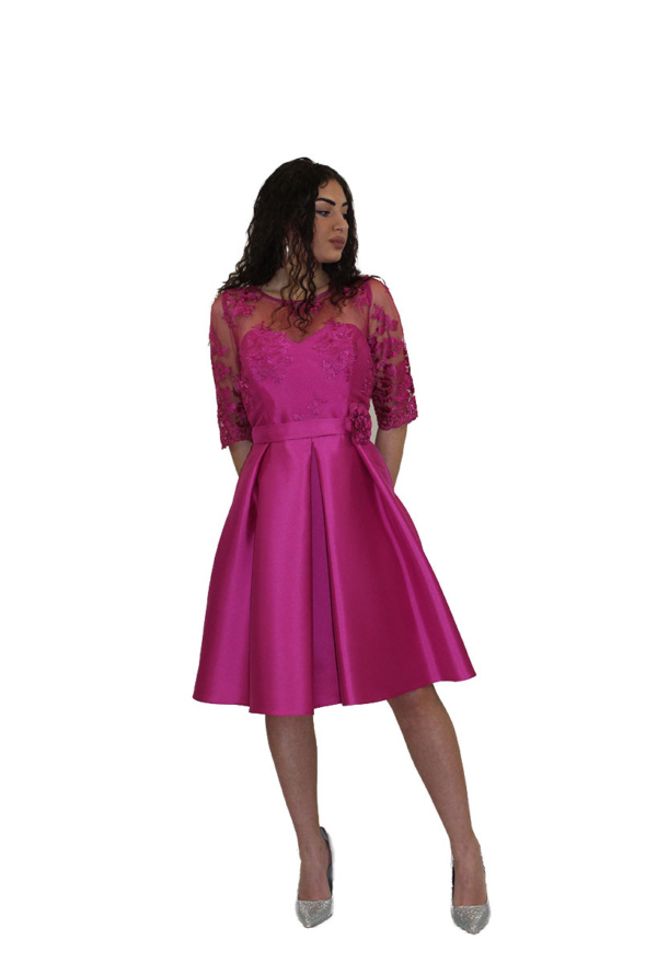 Abito corto fuxia - Betzzia - Collezione Cerimonia