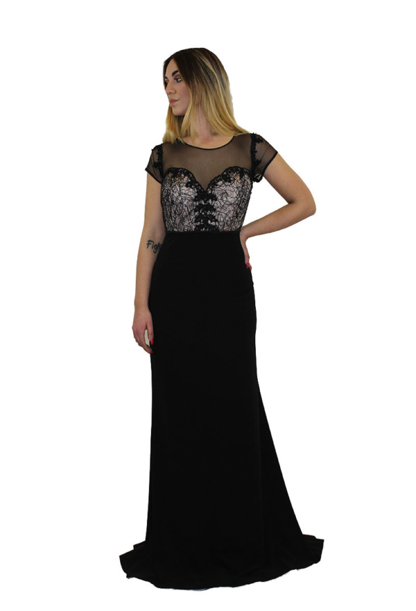 Abito lungo nero - Mery.lò - Collezione Cerimonia Elegante