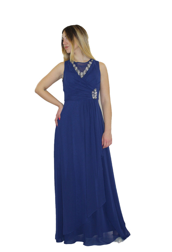 Abito lungo blu - Mery.lò - Collezione Cerimonia elegante