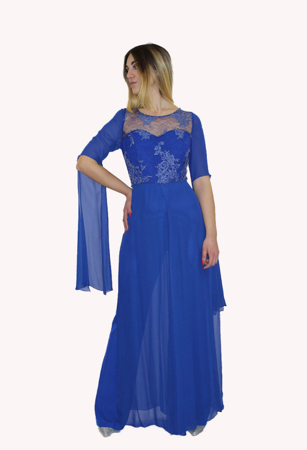 Tuta blu cobalto - Sharon - Collezione Cerimonia Elegante