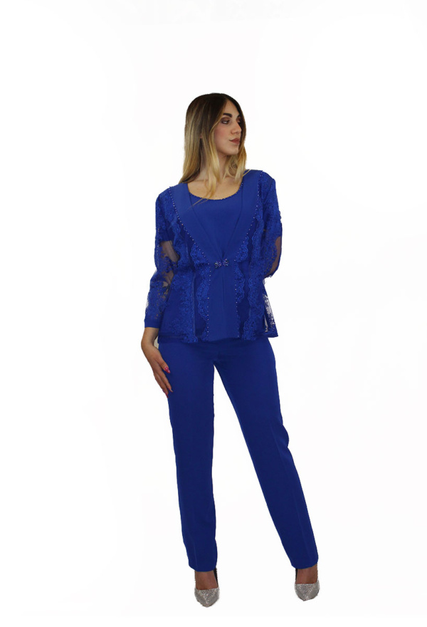 Tailleur blu cobalto - Paola Forti - Collezione Cerimonia