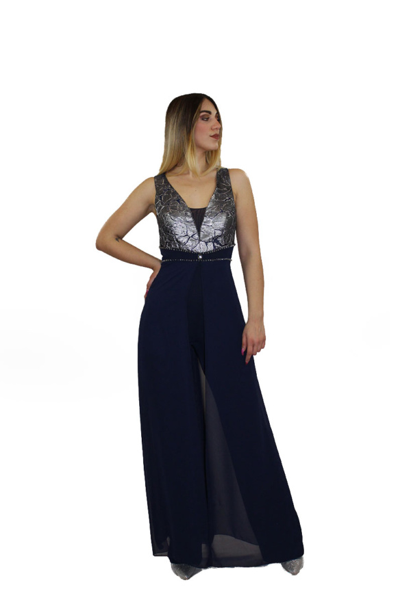 Tuta blu - Sharon - Collezione Cerimonia Elegante