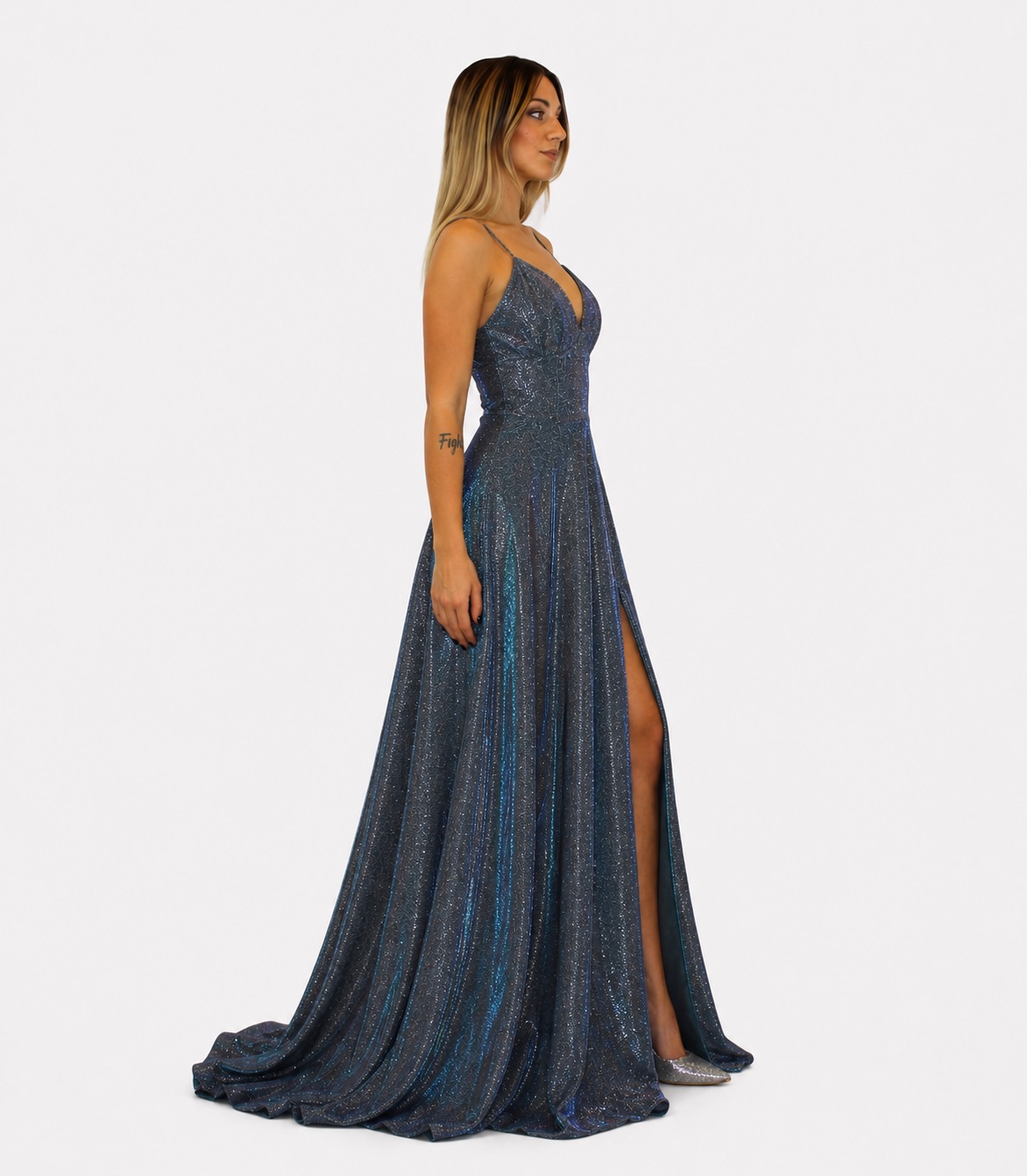 Abito lungo blu - Sharon - immagine 2