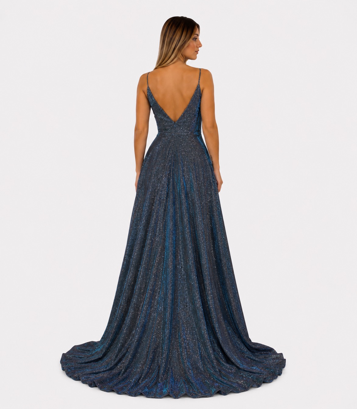 Abito lungo blu - Sharon - immagine 3