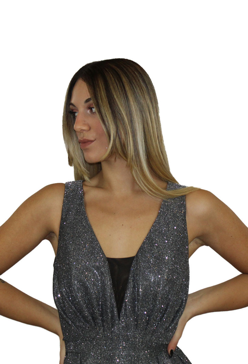 Abito lungo nero - Sharon - immagine 3