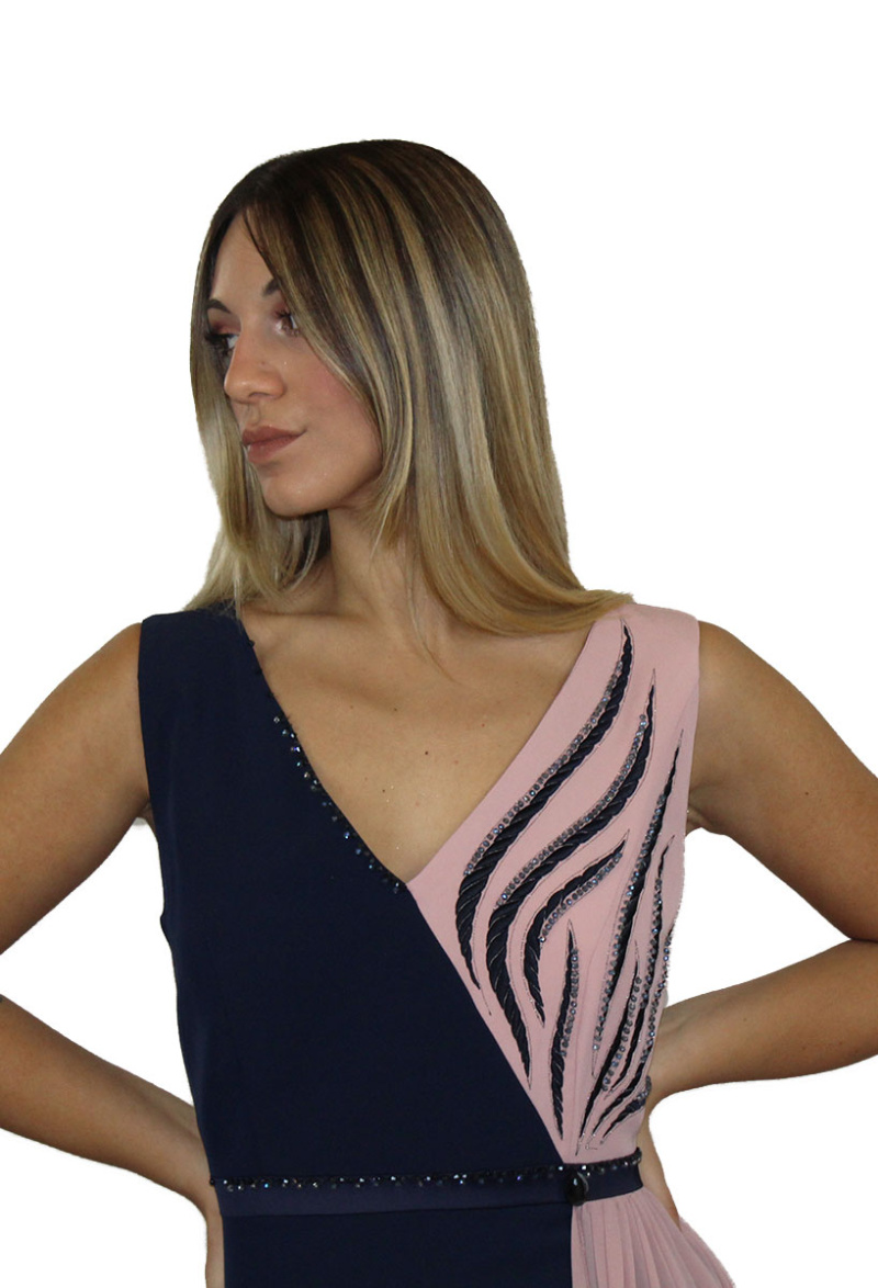 Abito lungo blu - Paola Forti - immagine 3