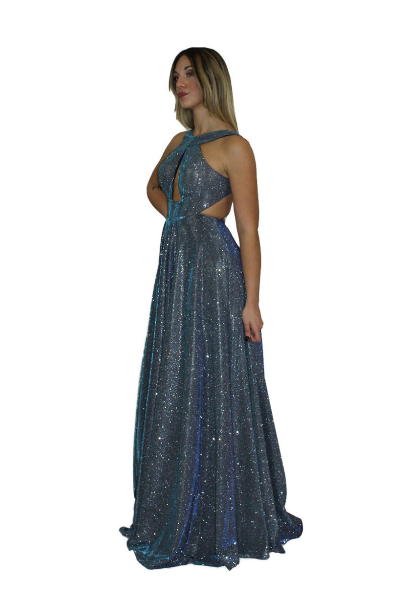 Abito lungo blu - Sharon - immagine 2