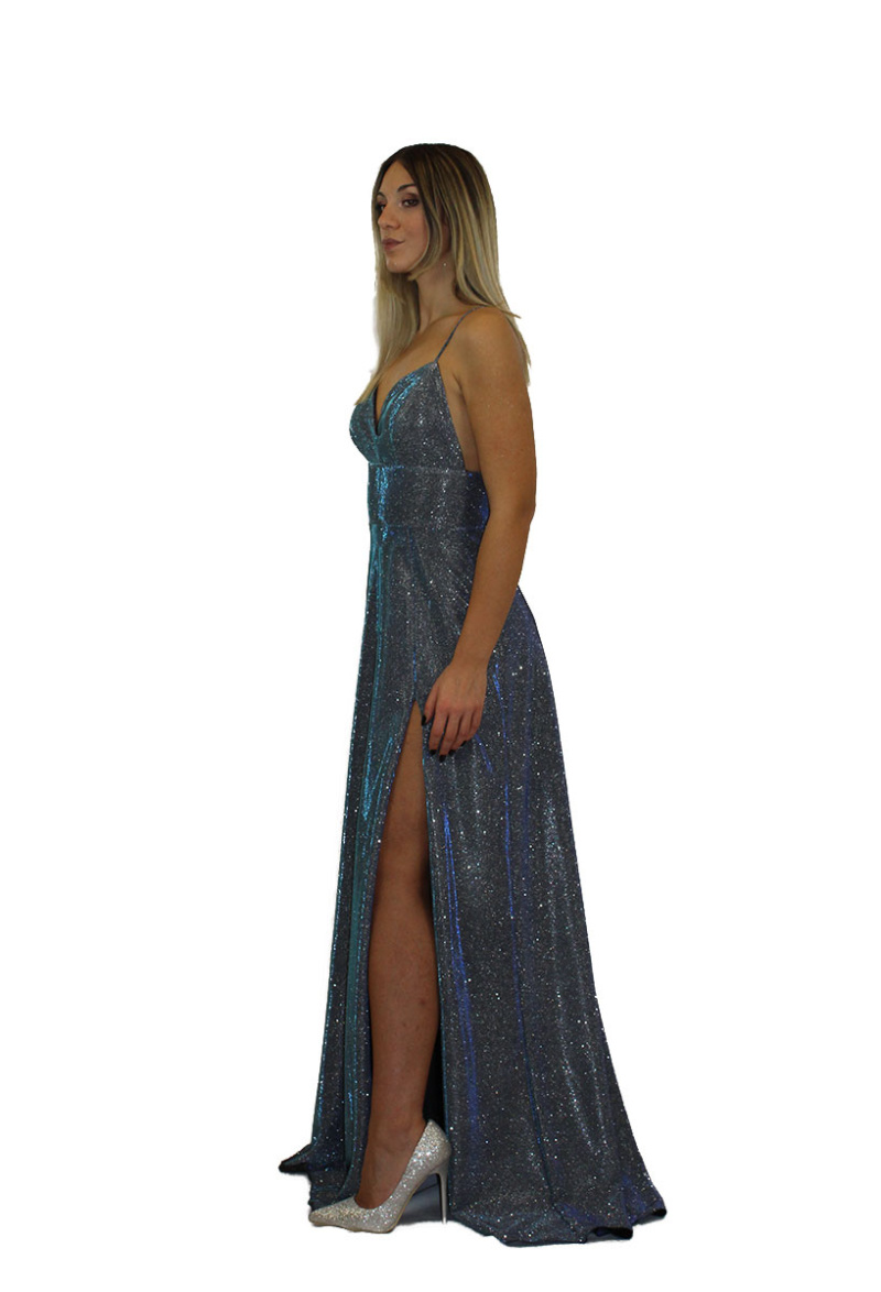 Abito lungo blu - Sharon - immagine 2