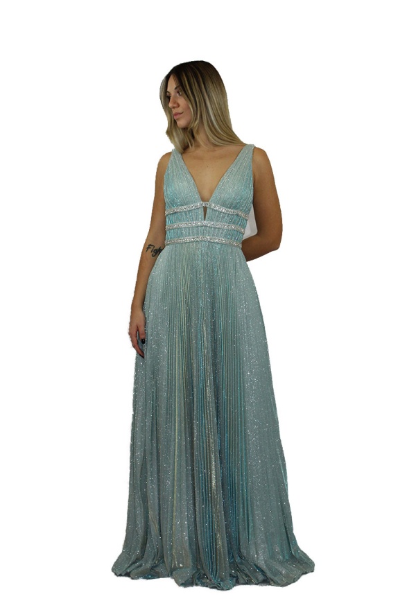Abito lungo tiffany - Elizabeth Moda - Collezione Cerimonia