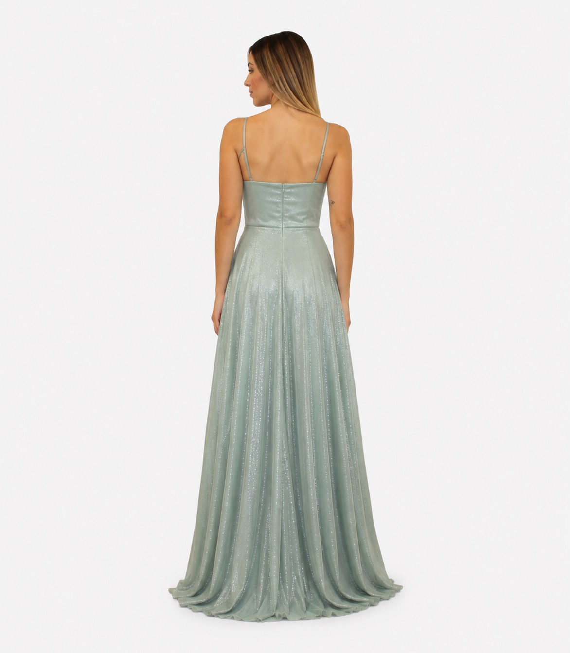 Abito lungo verde - Elizabeth Moda - immagine 3