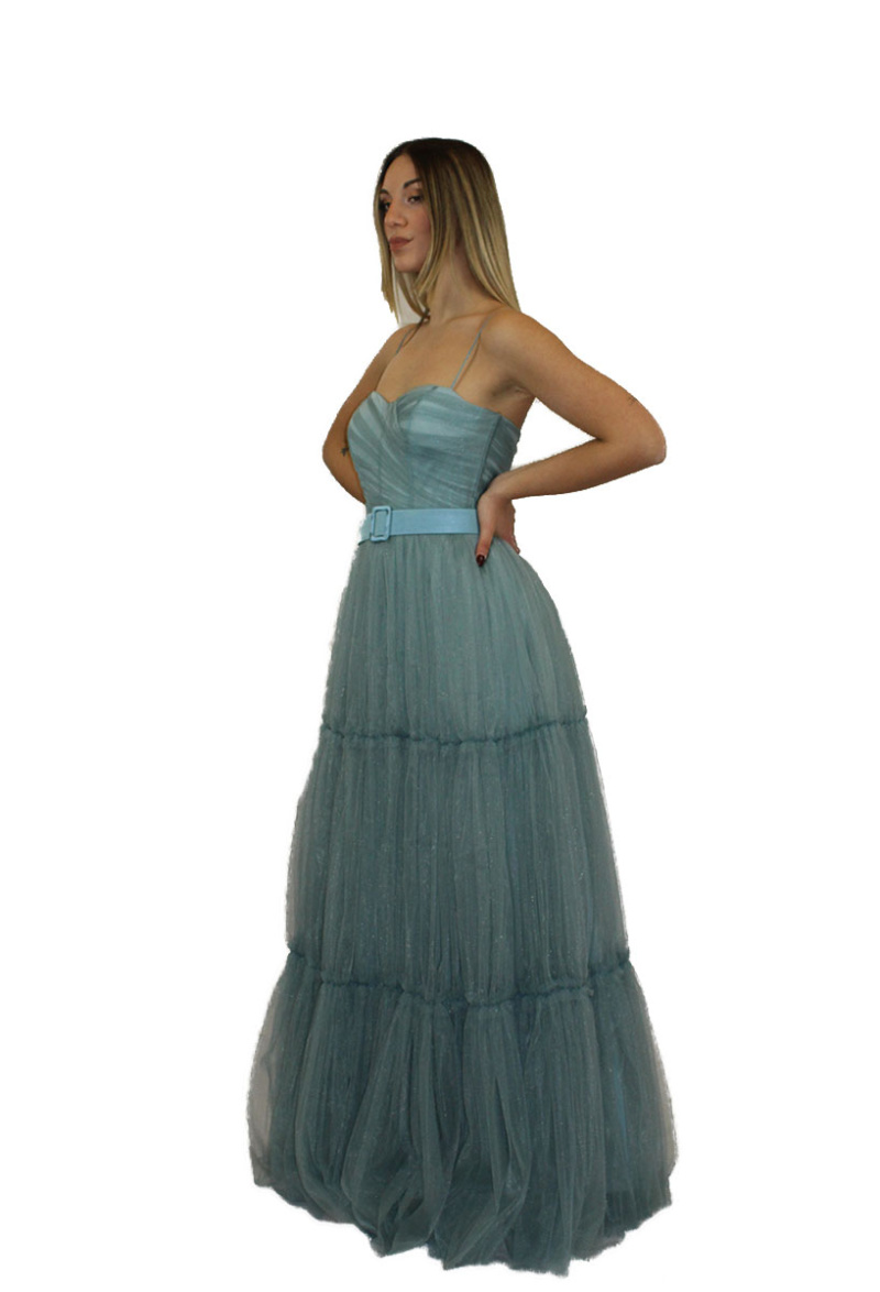 Abito lungo verde - Elizabeth Moda - immagine 2