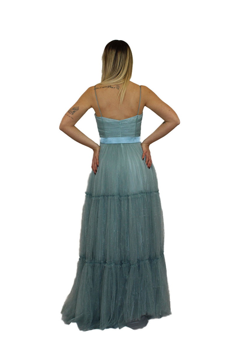 Abito lungo verde - Elizabeth Moda - immagine 4