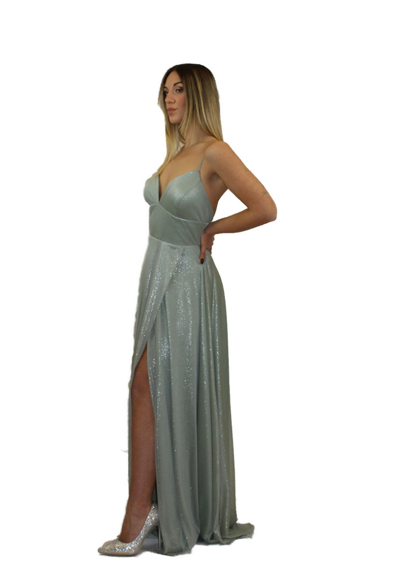Abito lungo verde - Elizabeth Moda - immagine 2