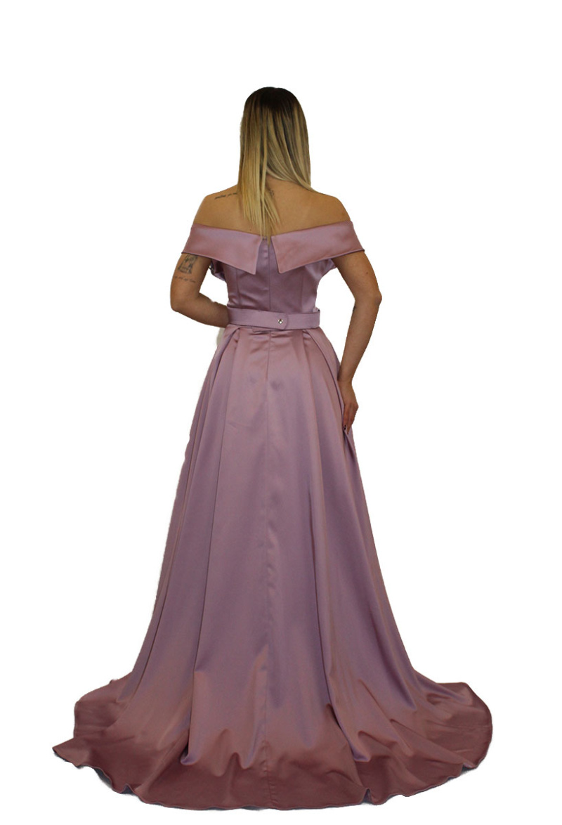 Abito lungo glicine - Elizabeth Moda - immagine 4
