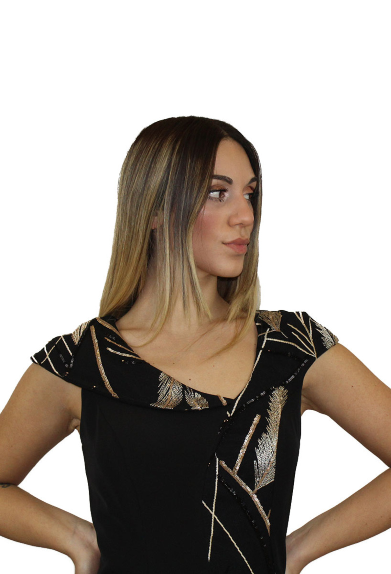 Abito corto nero - Sharon - immagine 3