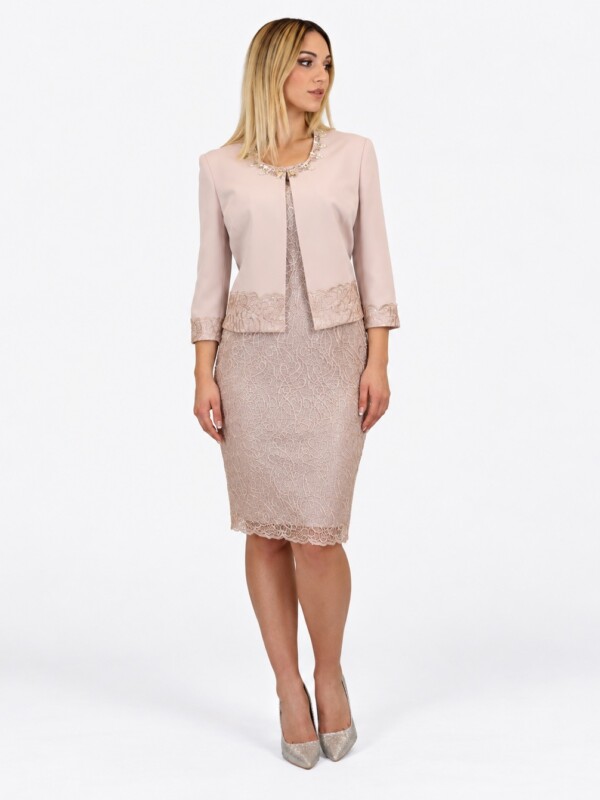 Abito corto rosa - Elizabeth Moda