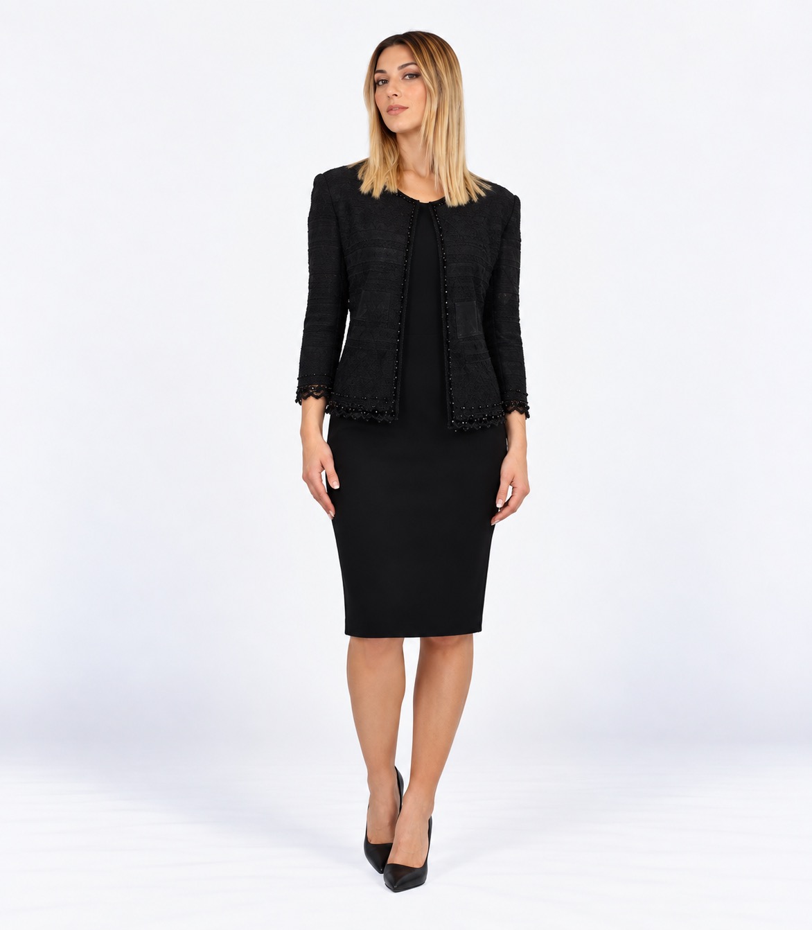 Abito corto nero - Elizabeth Moda