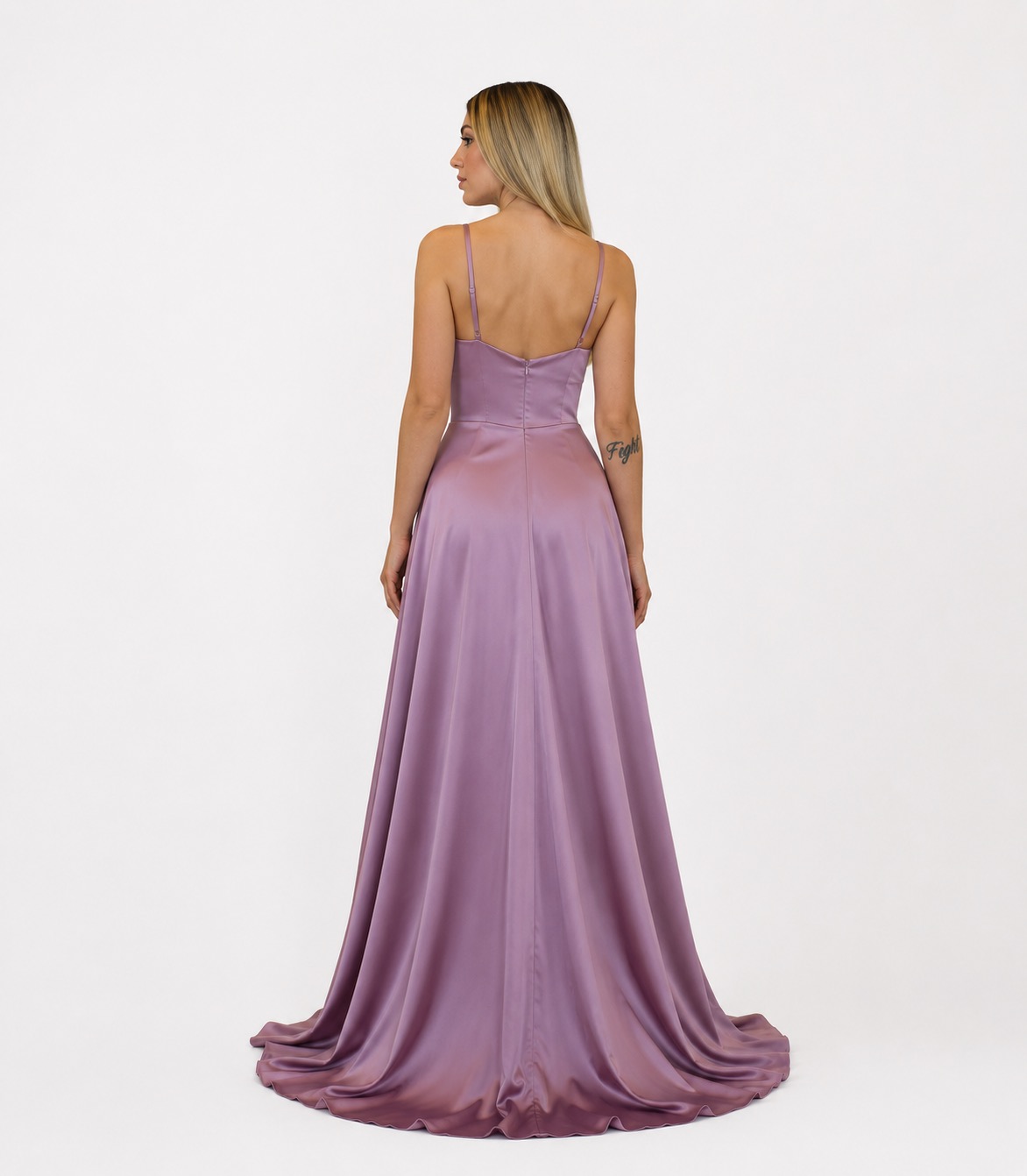 Abito lungo glicine - Elizabeth Moda - immagine 3