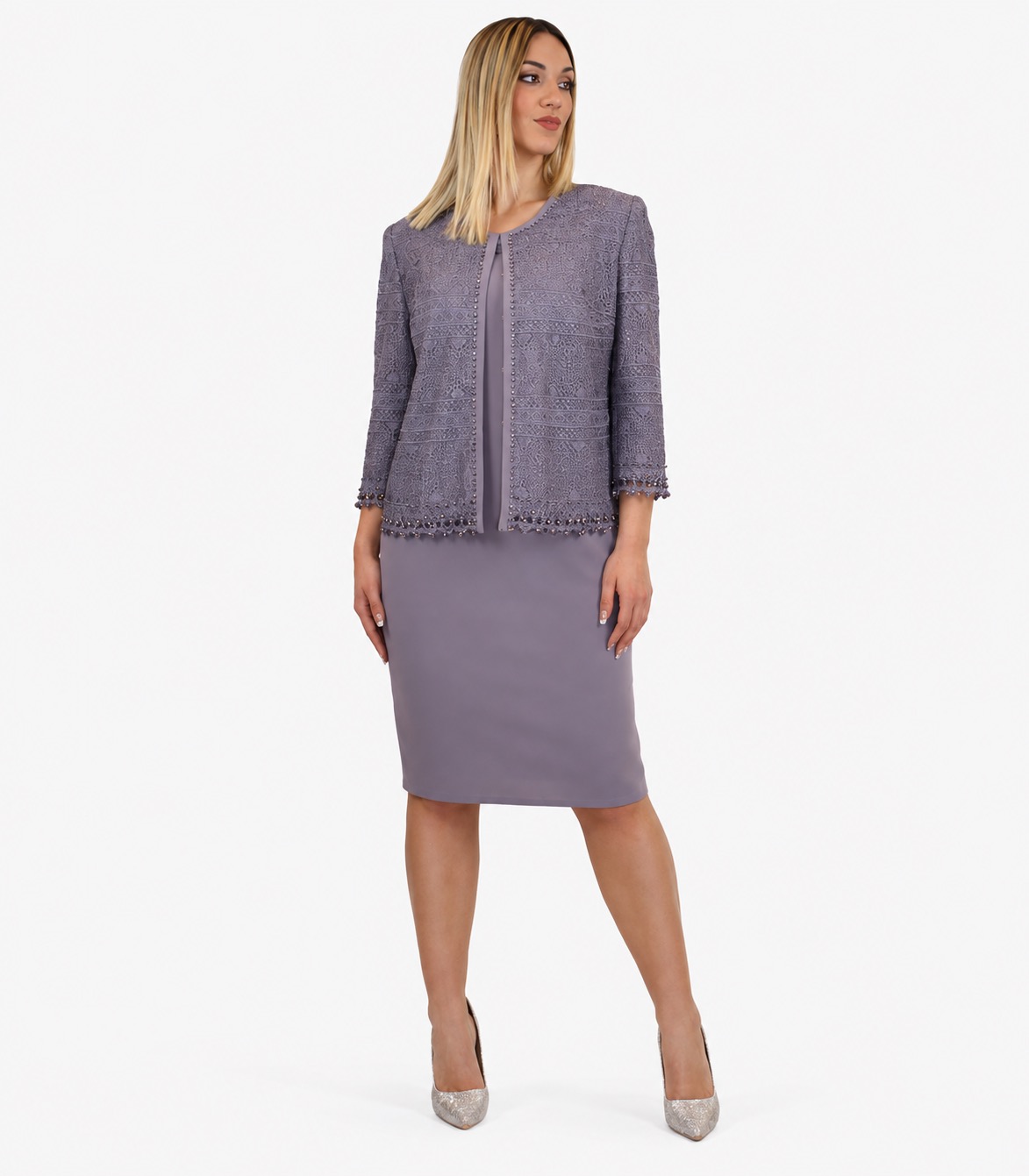 Completo due pezzi glicine - Elizabeth Moda