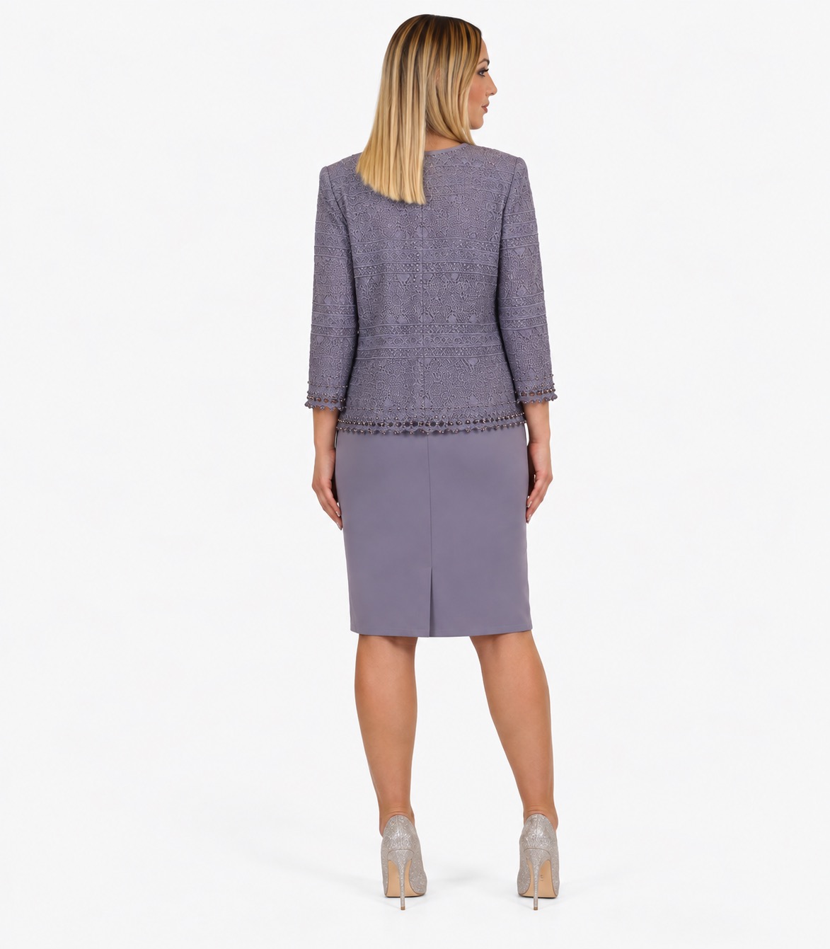 Completo due pezzi glicine - Elizabeth Moda - immagine 3