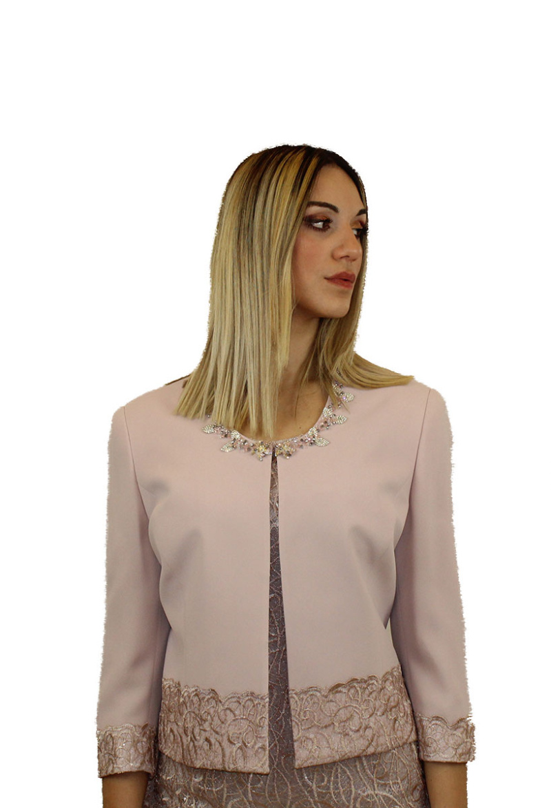 Abito corto rosa - Elizabeth Moda - immagine 3