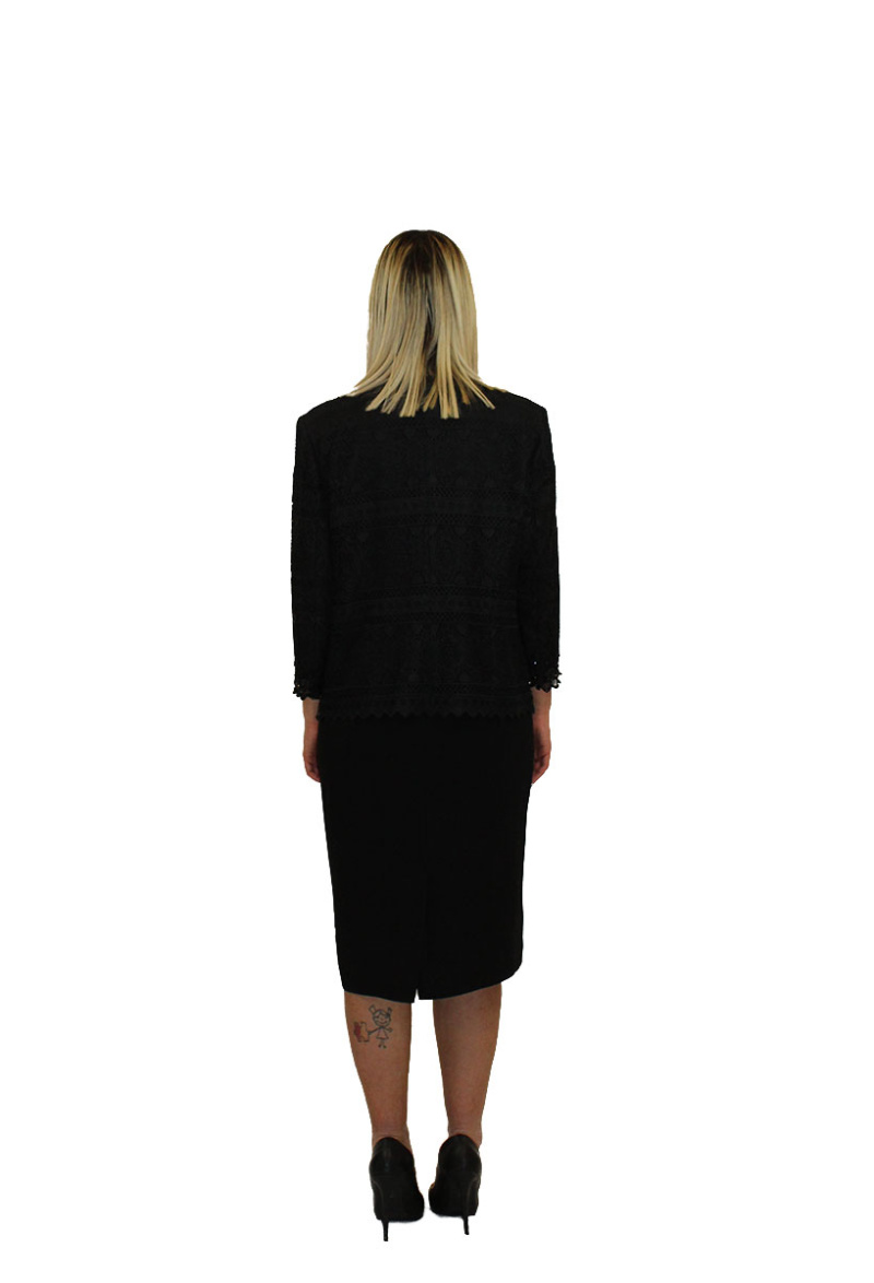 Abito corto nero - Elizabeth Moda - immagine 5