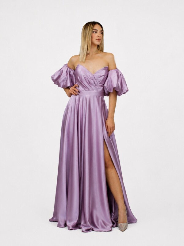 Abito lungo glicine - Elizabeth Moda