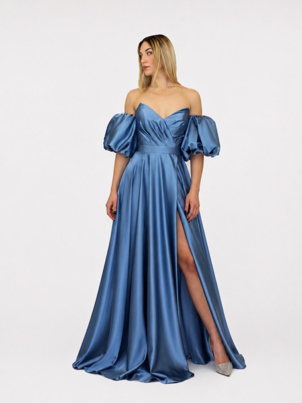 Abito lungo lavagna - Elizabeth Moda