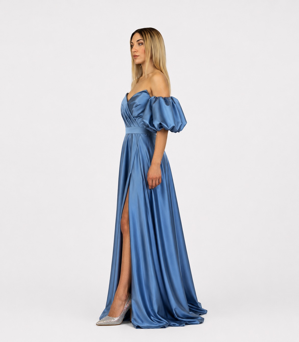 Abito lungo lavagna - Elizabeth Moda - immagine 2