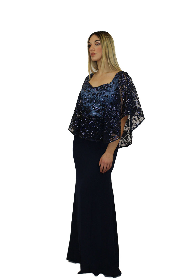 Abito lungo blu - Paola Forti - immagine 2