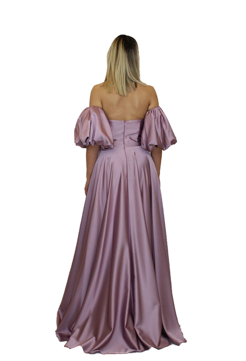 Abito lungo glicine - Elizabeth Moda - immagine 4
