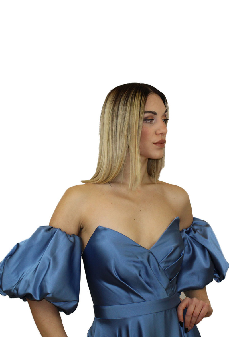 Abito lungo lavagna - Elizabeth Moda - immagine 3