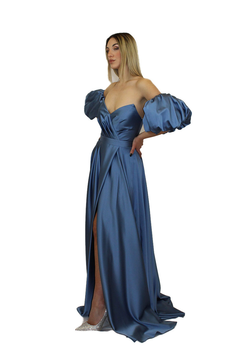 Abito lungo lavagna - Elizabeth Moda - immagine 2