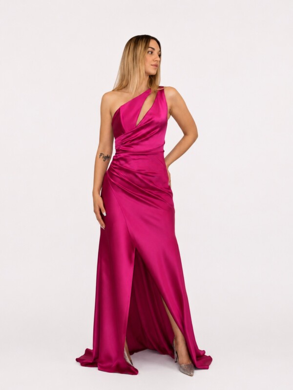 Abito lungo fuxia - Elizabeth Moda